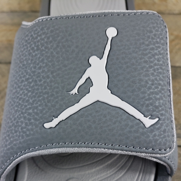 Jordan Hydro Men's Slides Sandals Cool Grey White - Picture 8 of 12